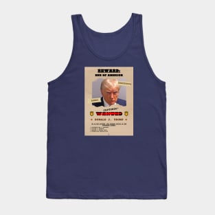 Donald Trump Mugshot & Wanted Poster Tank Top